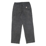 CARHARTT Womens Cotton Blend Black Relaxed Straight Trousers W28 L28 Durable