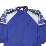 ERIMA Mens Blue Geometric Track Jacket XL Polyester Blend Zip
