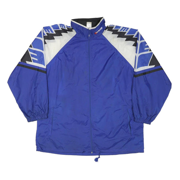 ERIMA Mens Blue Geometric Track Jacket XL Polyester Blend Zip