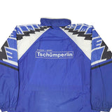 ERIMA Mens Blue Geometric Track Jacket XL Polyester Blend Zip