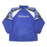 ERIMA Mens Blue Geometric Track Jacket XL Polyester Blend Zip