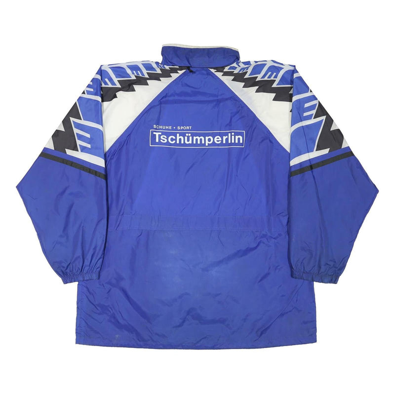 ERIMA Mens Blue Geometric Track Jacket XL Polyester Blend Zip