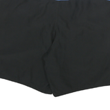 NIKE Mens Shorts Black & Blue Sports Casual XL W36 Polyester Drawstring