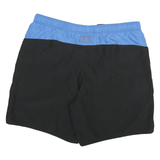 NIKE Mens Shorts Black & Blue Sports Casual XL W36 Polyester Drawstring