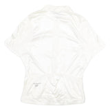 SUGOI Mens White Cycling Jersey L Short Sleeve 1/4 Zip Sports Top