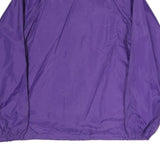 AUBURN Mens Purple Nylon Button Jacket M Plain Lightweight Casual Outdoor