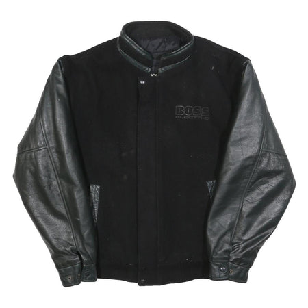 CANADA SPORTSWEAR Mens Black & Dark Green Boss Electric Wool Blend Jacket L