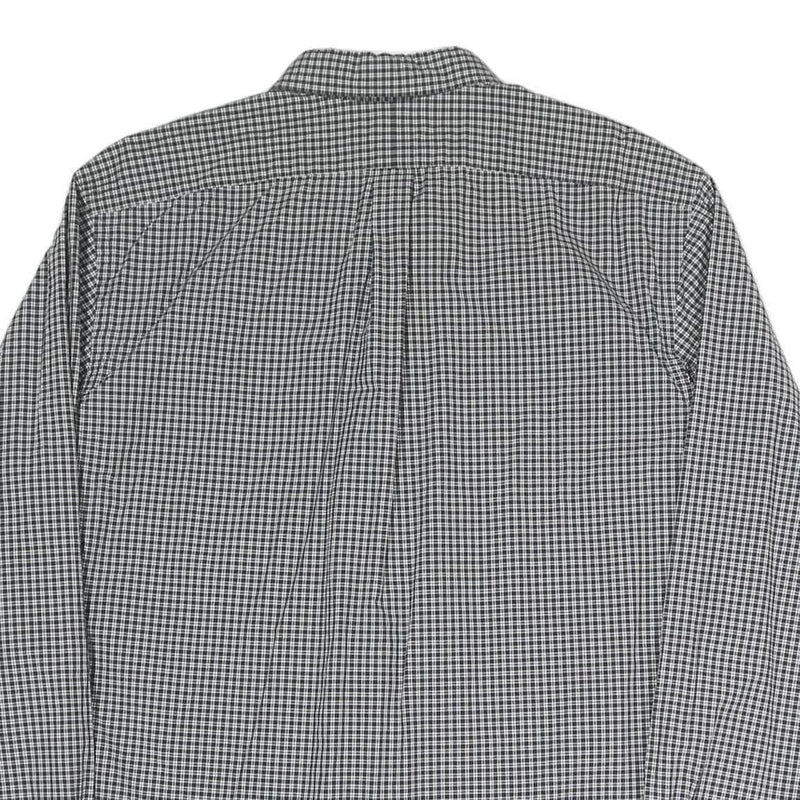 RALPH LAUREN Mens Black & White Checked Shirt 2XL Classic Cotton Blend Button