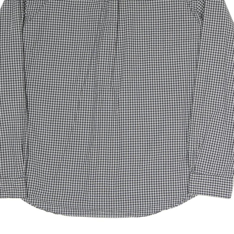 RALPH LAUREN Mens Black & White Checked Shirt 2XL Classic Cotton Blend Button