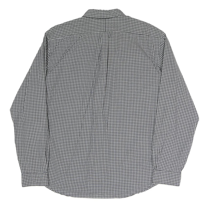 RALPH LAUREN Mens Black & White Checked Shirt 2XL Classic Cotton Blend Button