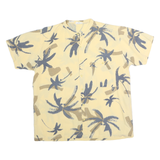 MAGNUM Mens Yellow & Beige Printed Cotton Shirt L Summer Casual