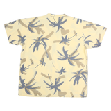 MAGNUM Mens Yellow & Beige Printed Cotton Shirt L Summer Casual