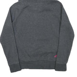 ADIDAS Womens Grey Hoodie XS Cotton Blend Pullover Sports Casual Sweatshirt