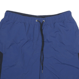 NAUTICA Mens Shorts Blue & Black Casual XL W30 Polyester Blend Swimwear
