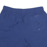 NAUTICA Mens Shorts Blue & Black Casual XL W30 Polyester Blend Swimwear