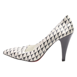 GOBY Pump Heels White Leather Womens UK 7