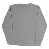 THE NORTH FACE Mens Grey Sweatshirt Crew Neck L Logo Patch Casual Pullover