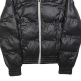 PUMA Womens Black Jacket UK 8 Polyester Blend Classic Zip Puffer Sportswear