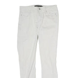 CALVIN KLEIN JEANS Womens Cotton Blend White Slim Skinny Trousers W28 L27