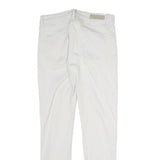 CALVIN KLEIN JEANS Womens Cotton Blend White Slim Skinny Trousers W28 L27