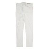 CALVIN KLEIN JEANS Womens Cotton Blend White Slim Skinny Trousers W28 L27