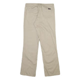 DICKIES Mens Cotton Blend Beige Regular Fit Straight Leg Trousers W30 L29 Casual