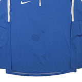 NIKE Mens Blue 1/4 Zip S Sweatshirt Polyester Blend Athletic Sportswear