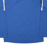 NIKE Mens Blue 1/4 Zip S Sweatshirt Polyester Blend Athletic Sportswear