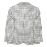 BETTY BARCLAY Womens Grey Check Button Jacket S Wool Blend Tailored Elegant