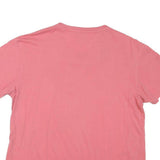 POLO RALPH LAUREN Mens Pink V-Neck T-Shirt M Cotton Blend Classic Fit