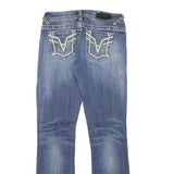 VIGOSS Womens Jeans Blue Slim Straight Denim Medium W28 L31 Stylish Detailed
