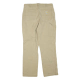 CARHARTT Mens Jeans Beige Regular Straight Denim W36 L31 Workwear Utility