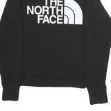 THE NORTH FACE Womens Black Sweatshirt Crew Neck S Logo Printed Cotton Pullover