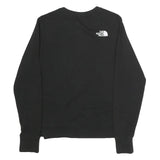 THE NORTH FACE Womens Black Sweatshirt Crew Neck S Logo Printed Cotton Pullover