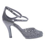 MELISSA Womens Black Strappy Heels Synthetic UK 6.5 Elegant Summer Footwear