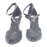 MELISSA Womens Black Strappy Heels Synthetic UK 6.5 Elegant Summer Footwear