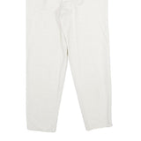 MADIE'S FASHION Womens Cotton Blend White Regular Fit Straight Leg Trousers W26