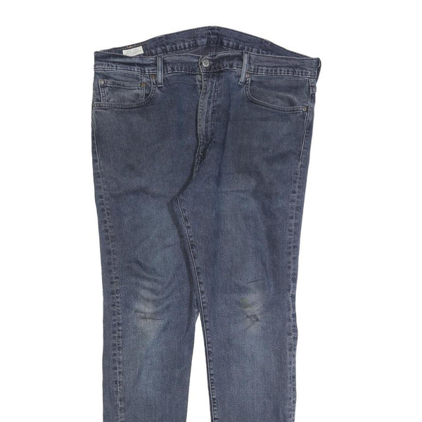 LEVI'S Mens Slim Blue Denim Jeans W38 L32 Cotton Blend Zip Classic Casual