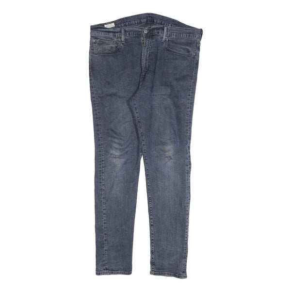 LEVI'S Mens Slim Blue Denim Jeans W38 L32 Cotton Blend Zip Classic Casual