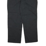 DICKIES Mens Black Regular Fit Straight Leg Cotton Blend Trousers W38 L29