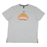 ADIDAS Mens Grey Reese's Senior Bowl Graphic T-Shirt XL Short Sleeve Crew Neck