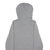 TOMMY JEANS Mens Grey Hoodie S Cotton Blend Pullover Logo Print Casual