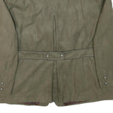 JUPITER Mens Green Button Jacket XL Polyester Blend Plain Classic Fit Stylish