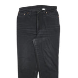 LEVI'S Womens Black Regular Fit Straight Denim Jeans W30 L28 Classic Style
