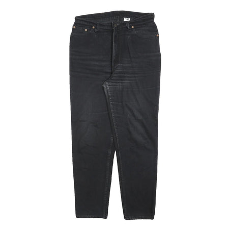 LEVI'S Womens Black Regular Fit Straight Denim Jeans W30 L28 Classic Style