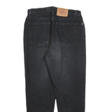 LEVI'S Womens Black Regular Fit Straight Denim Jeans W30 L28 Classic Style