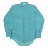 JOSEPH LAUGHTERS Mens Blue Cotton Shirt M Button-Down Collar Casual Long Sleeve