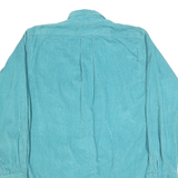JOSEPH LAUGHTERS Mens Blue Cotton Shirt M Button-Down Collar Casual Long Sleeve