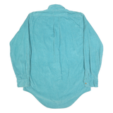 JOSEPH LAUGHTERS Mens Blue Cotton Shirt M Button-Down Collar Casual Long Sleeve