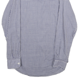 LEVI'S Mens Blue Check Shirt M Cotton Blend Classic Fit Button Pocket